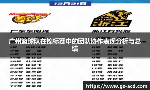 广州篮球队在锦标赛中的团队协作表现分析与总结